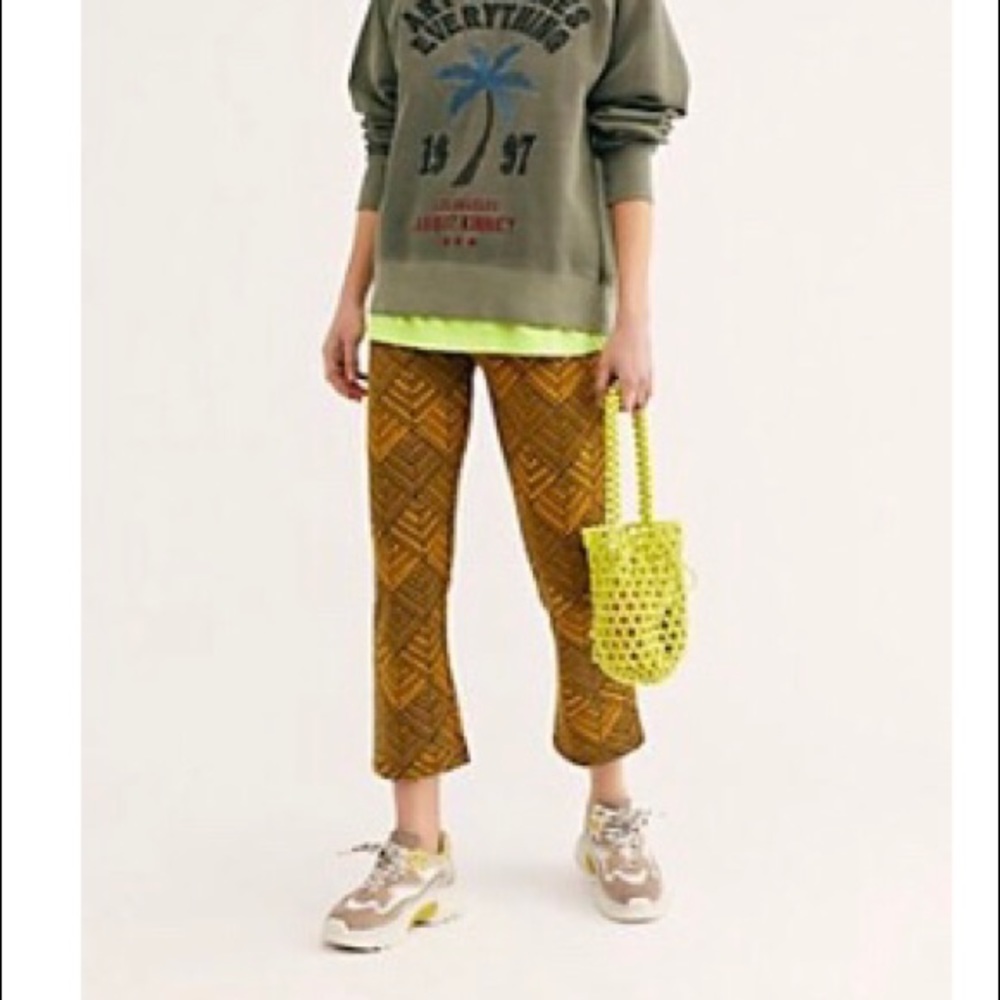 NWOT Free People Clean Crop Flare Pants